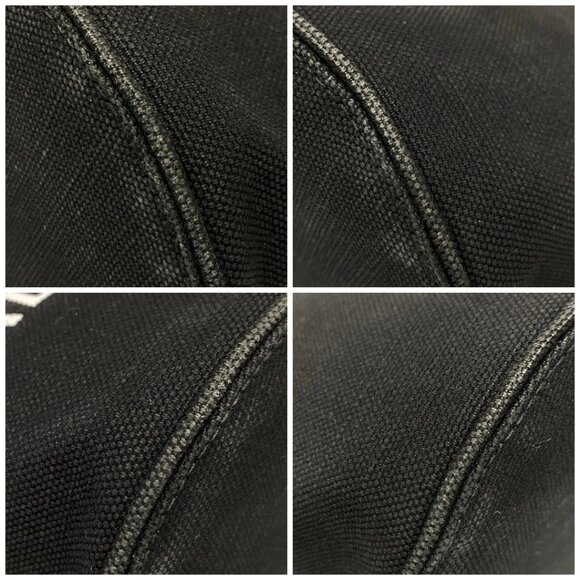 Auth BALENCIAGA WAVE XS 619979 Black Canvas Tote Bag - Picture 16 of 16